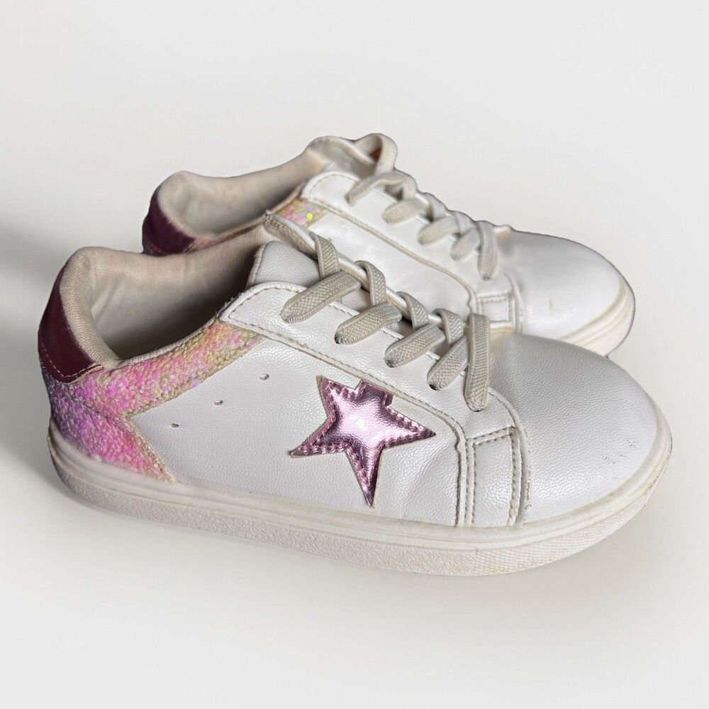 Mia Mini To Little Zerina  Sneakers  Shoes Pink  Girls Glitter Sz 7.5